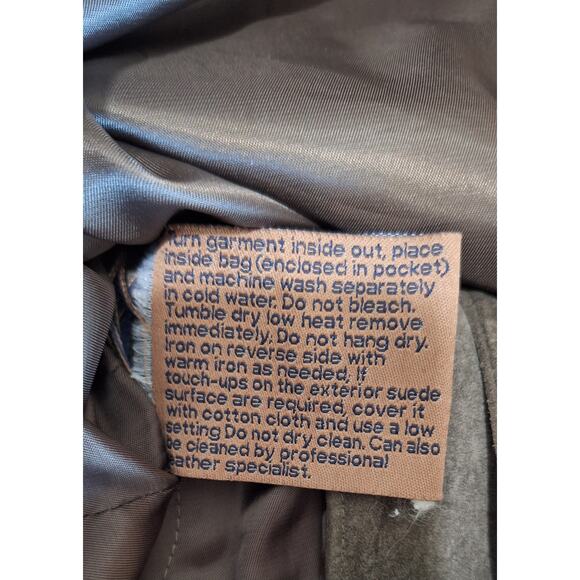 Newport Harbor- Olive Suede Jacket- men's size S- 4 button- excellent condition! - Picture 7 of 7